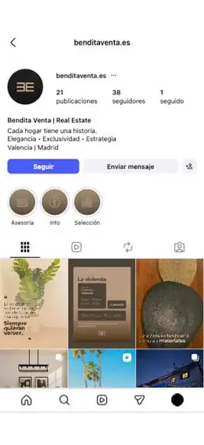 Publicación de la propiedad en redes sociales